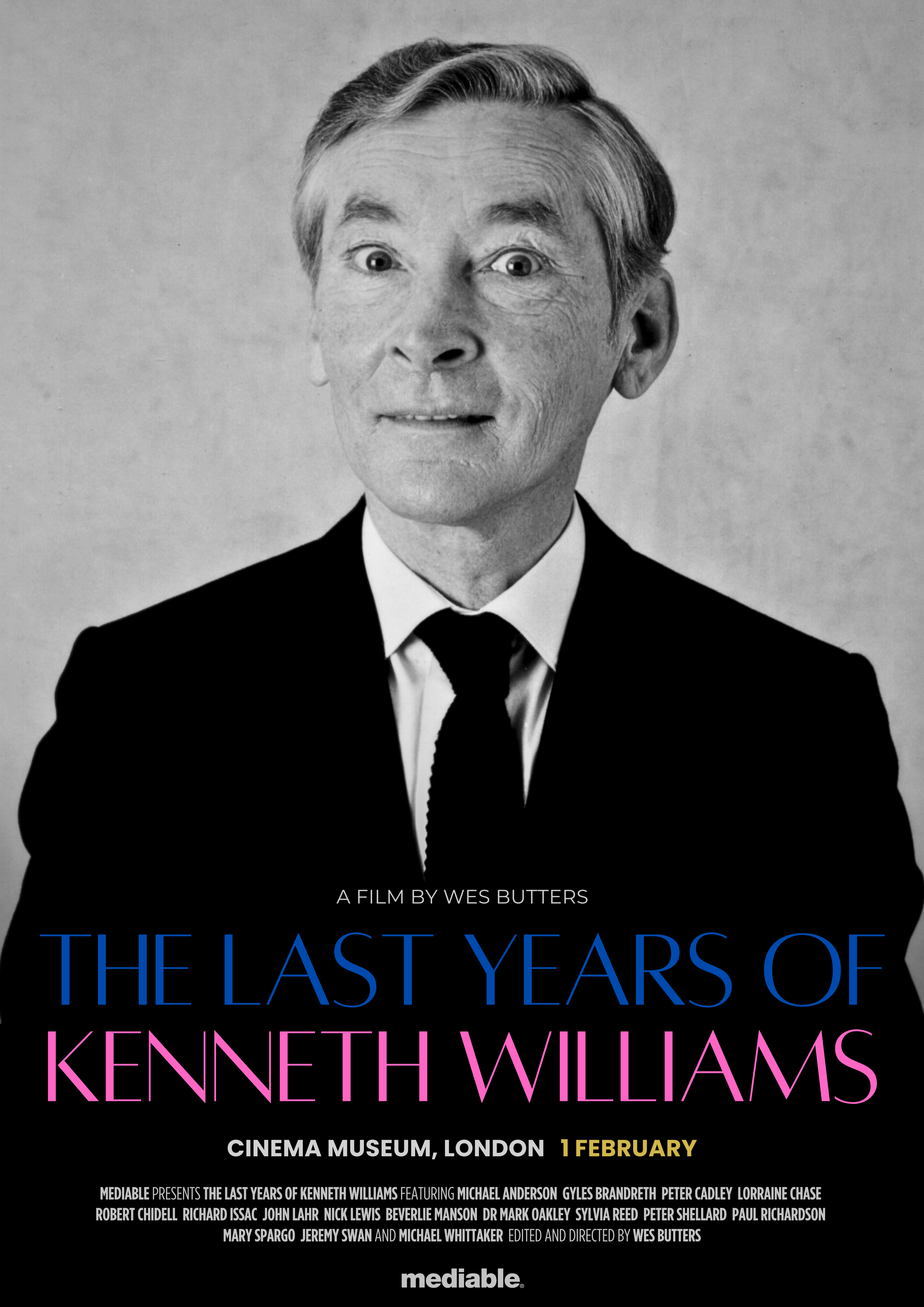 Screening of The Last Years of Kenneth Williams (2025) plus Q&A with director Wes Butters