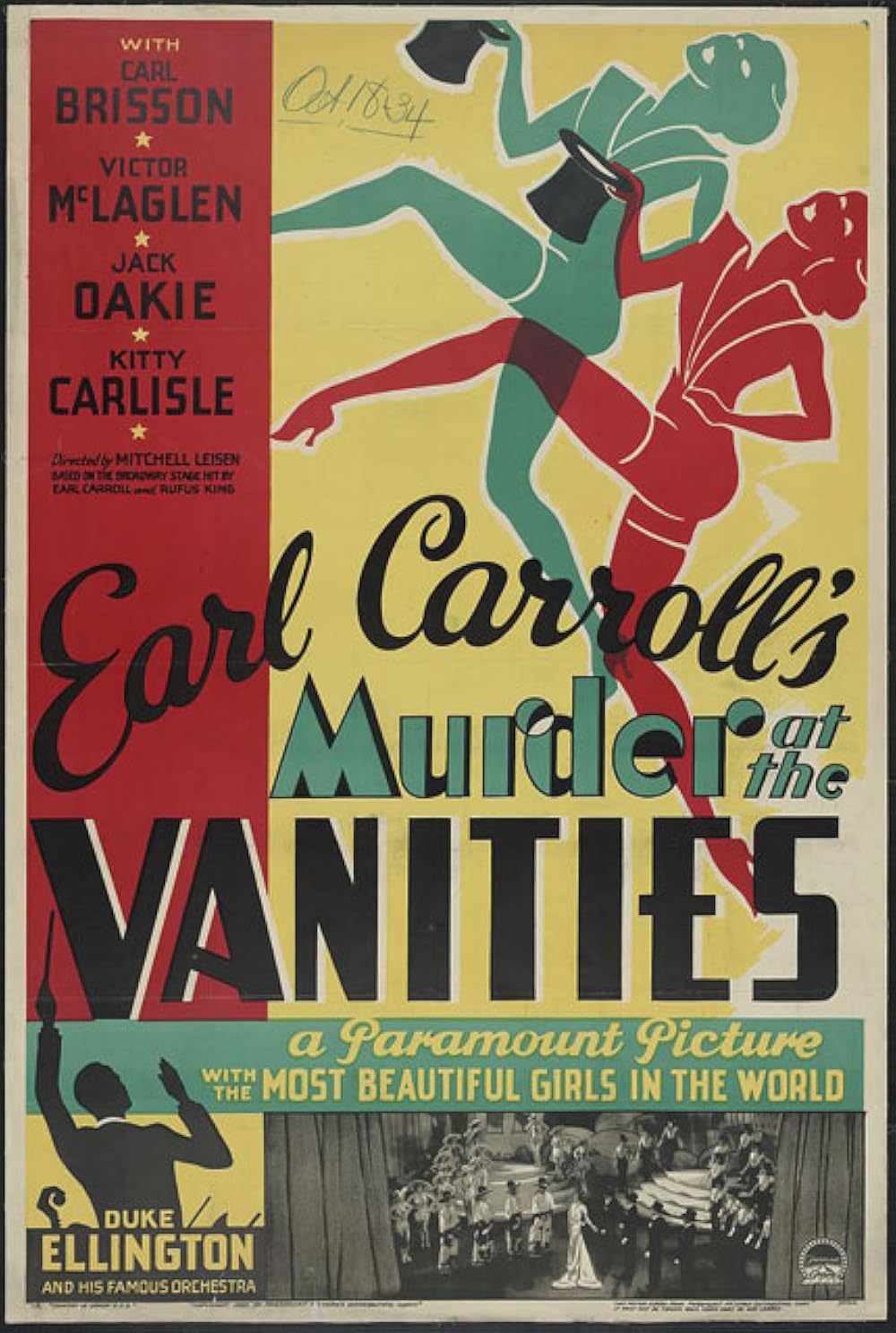 Film: Women and Cocaine presents Murder at the Vanities (1934)