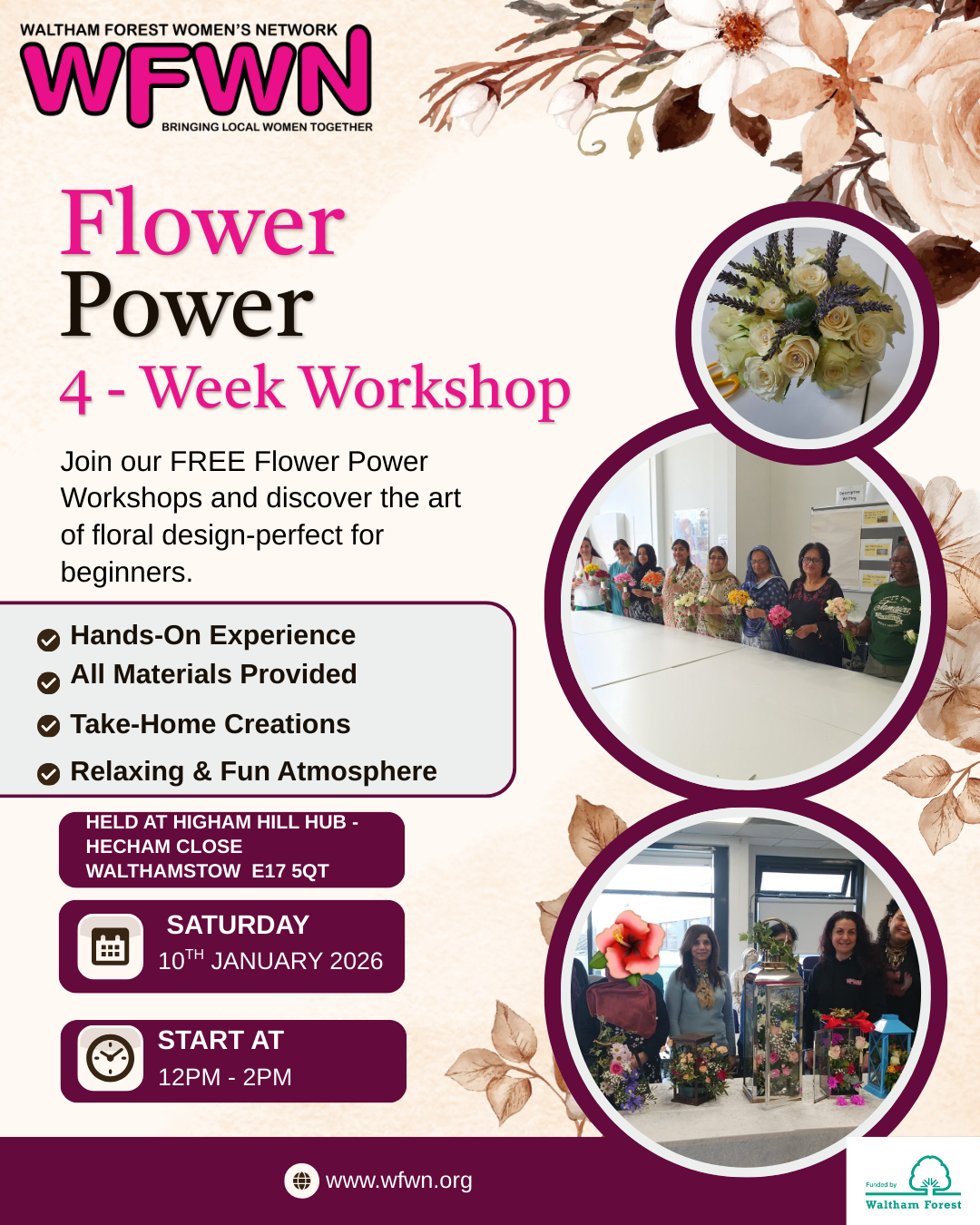 Flower Power - 4 week Flower arranging (Beginners)