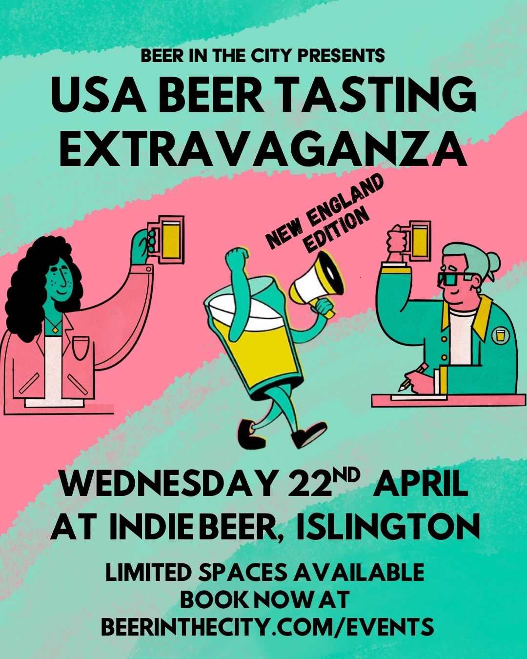 Beer In The City Presents: US Beer Tasting Extravaganza April 2026