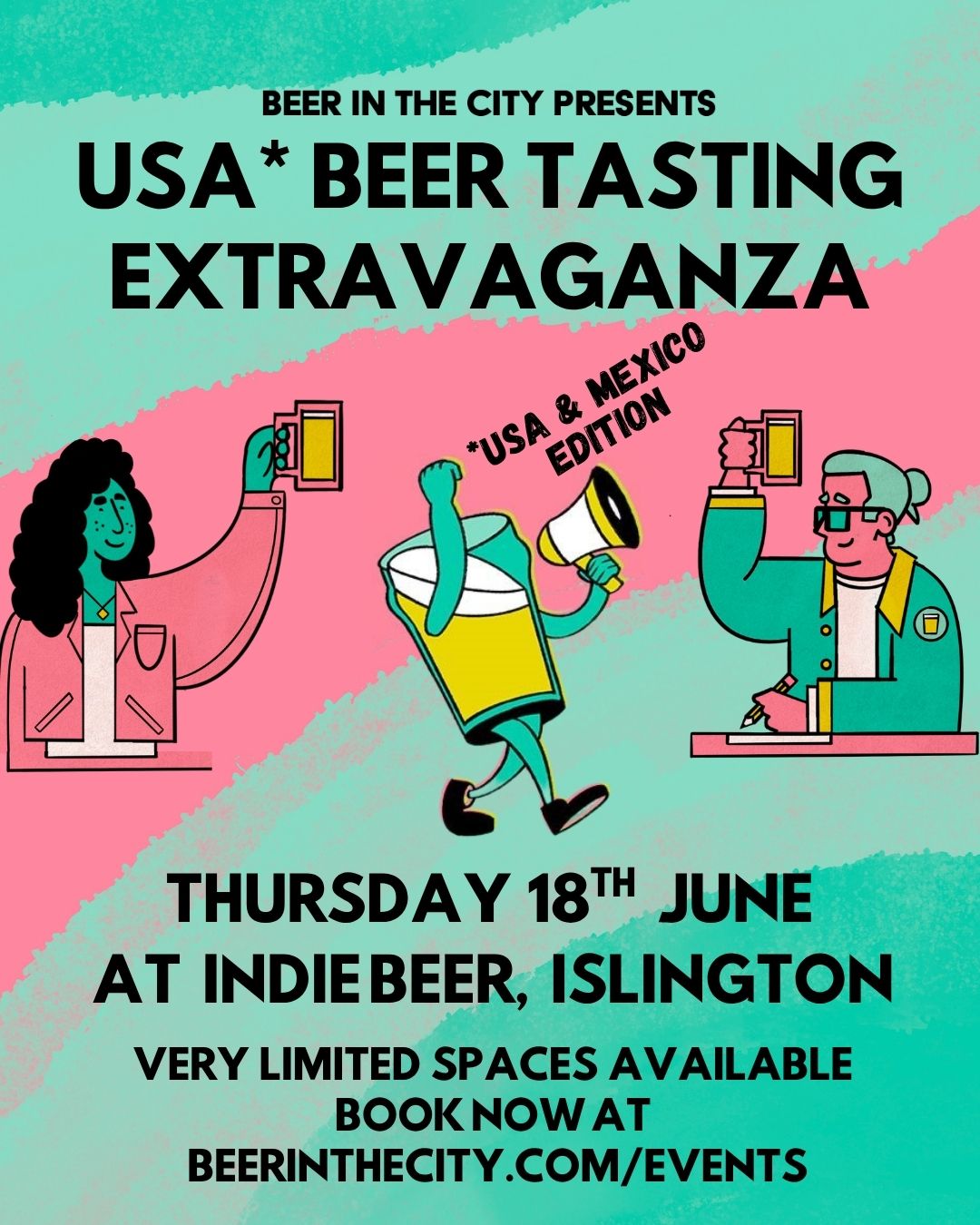 Beer In The City Presents: US & Mexico Beer Tasting Extravaganza
