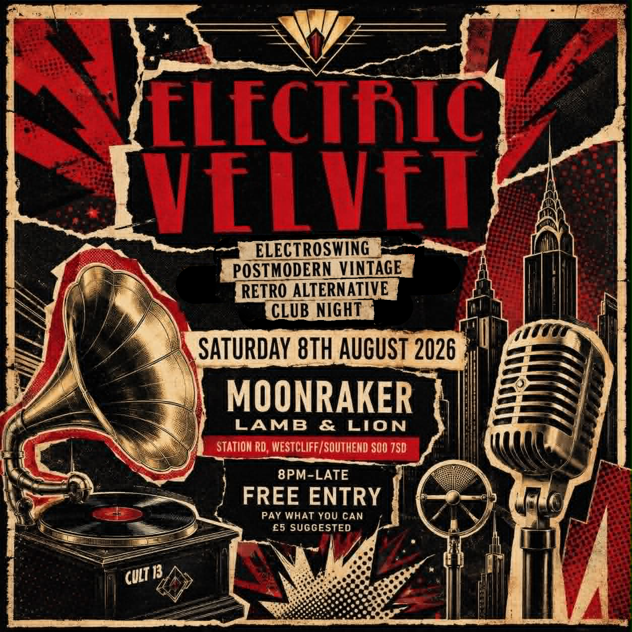 ELECTRIC VELVET - ELECTROSWING CLUB NIGHT