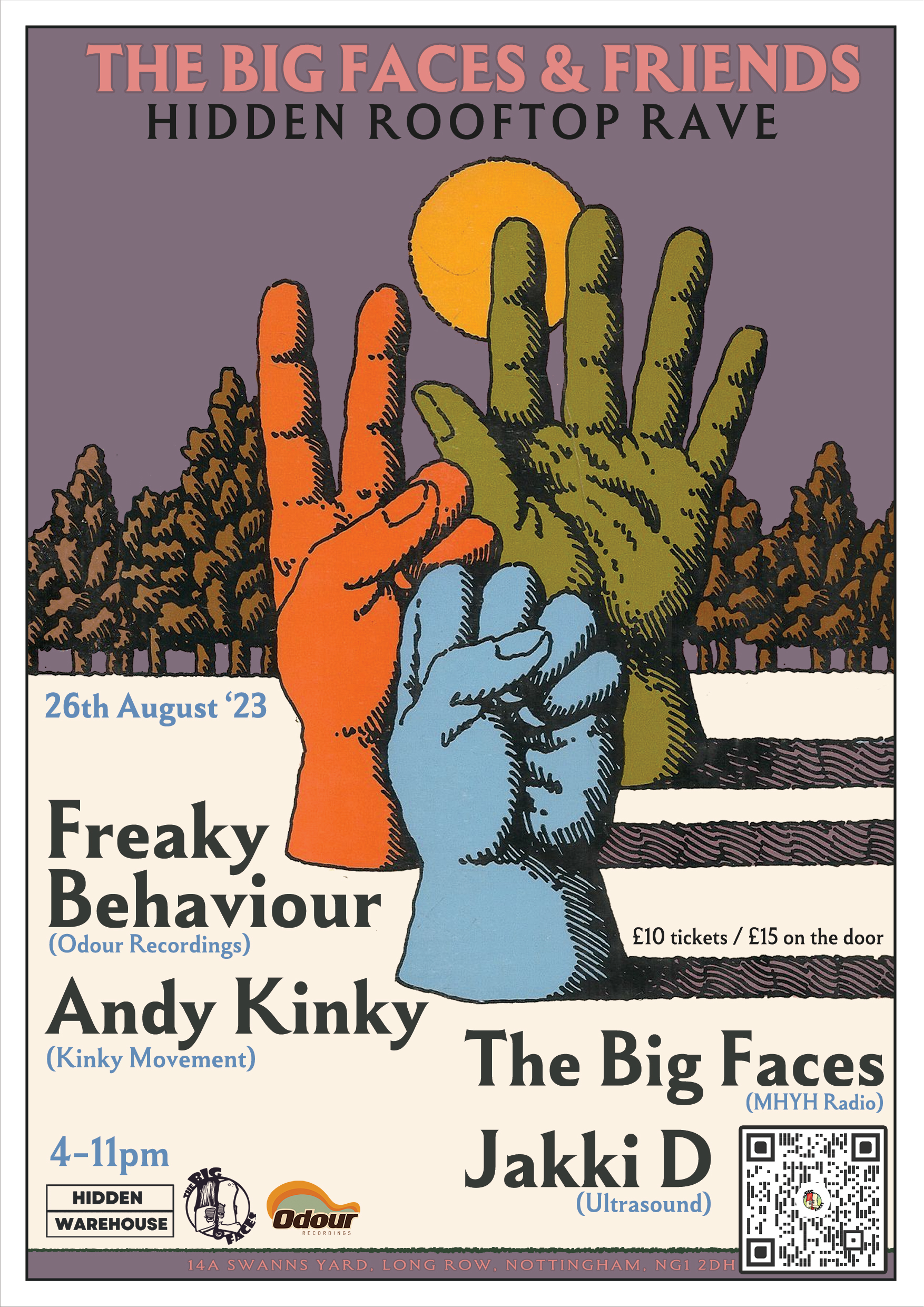 The Big Faces & Friends / Rooftop Rave /Freaky Behaviour / Andy Kinky / Jakki D