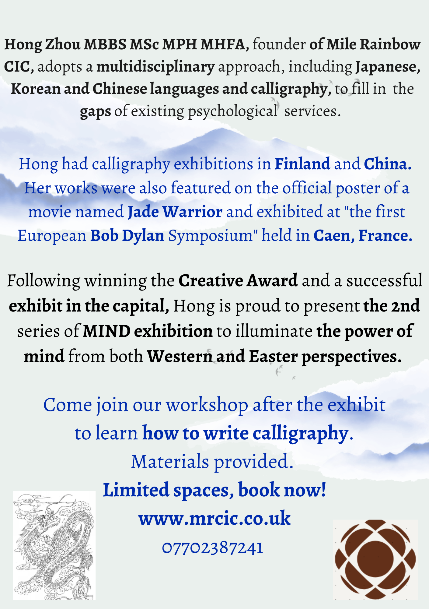 Calligraphy Exhibit and Workshop