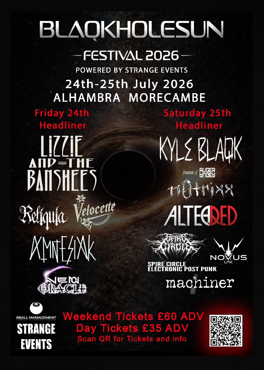 Blaqkholesun 2026 weekend early Owl ticket
