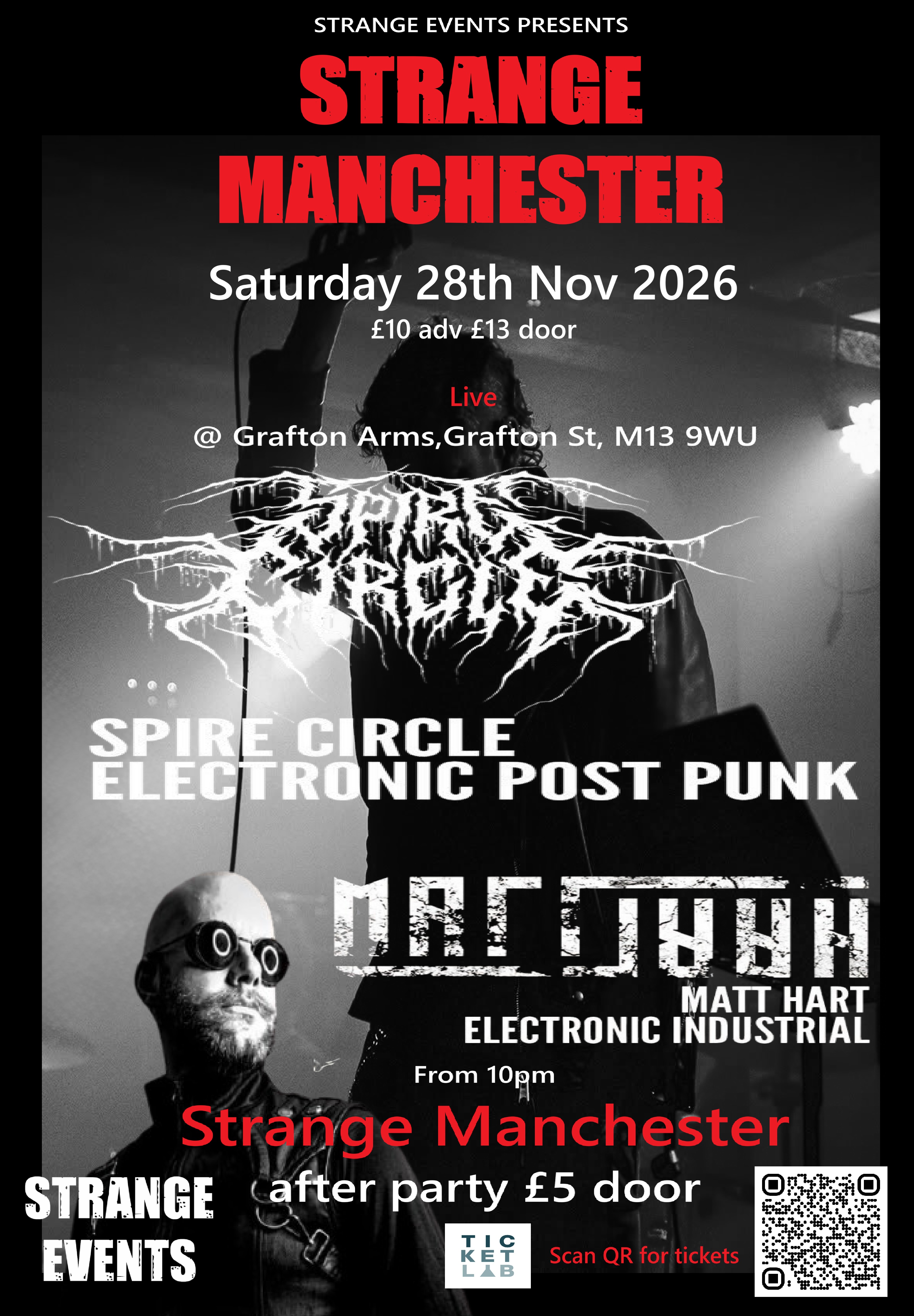 Spire Circle + Matt Hart live & Strange Manchester after party