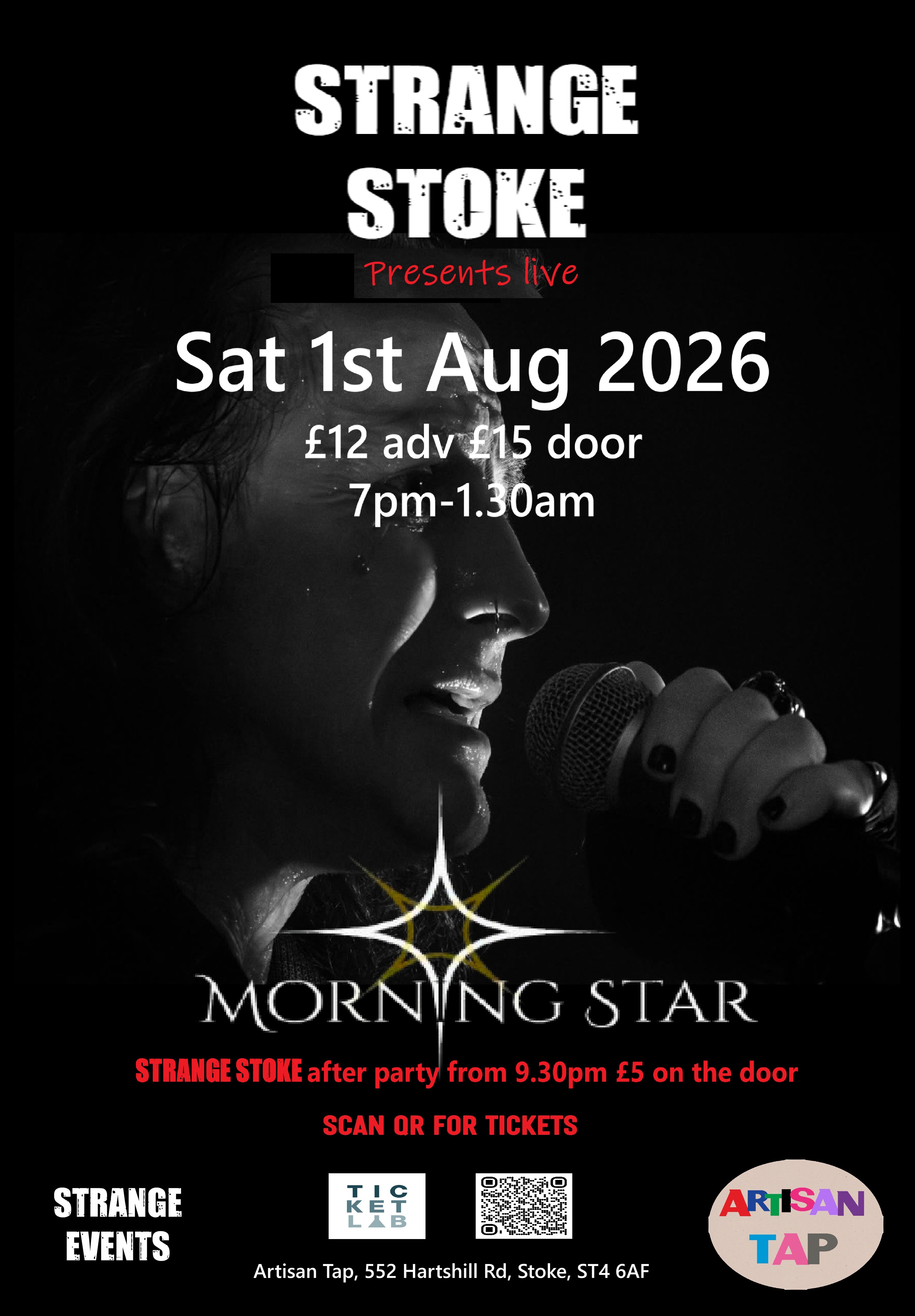 Strange Stoke - with special guests Morning Star live debut