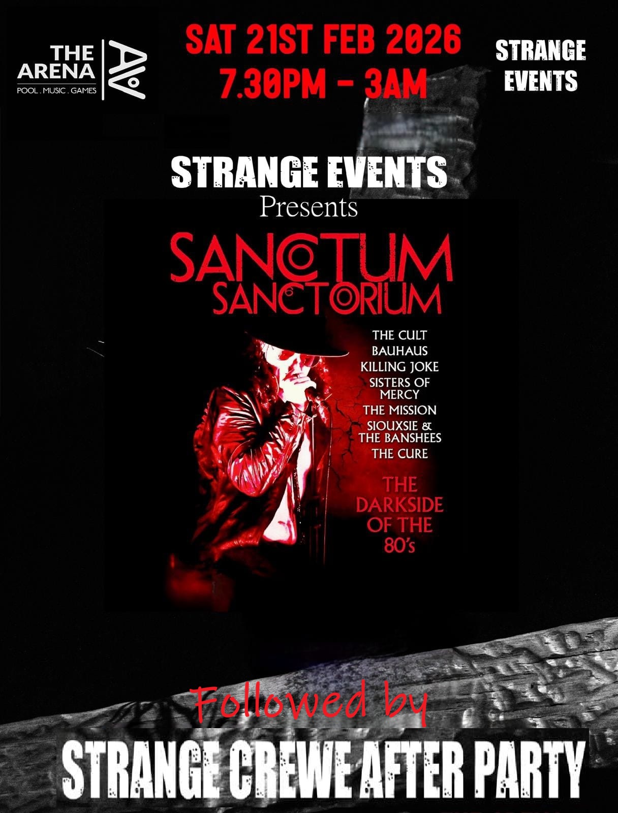 Strange events presents: Sanctum Sanctorium  + Strange 80s DJs