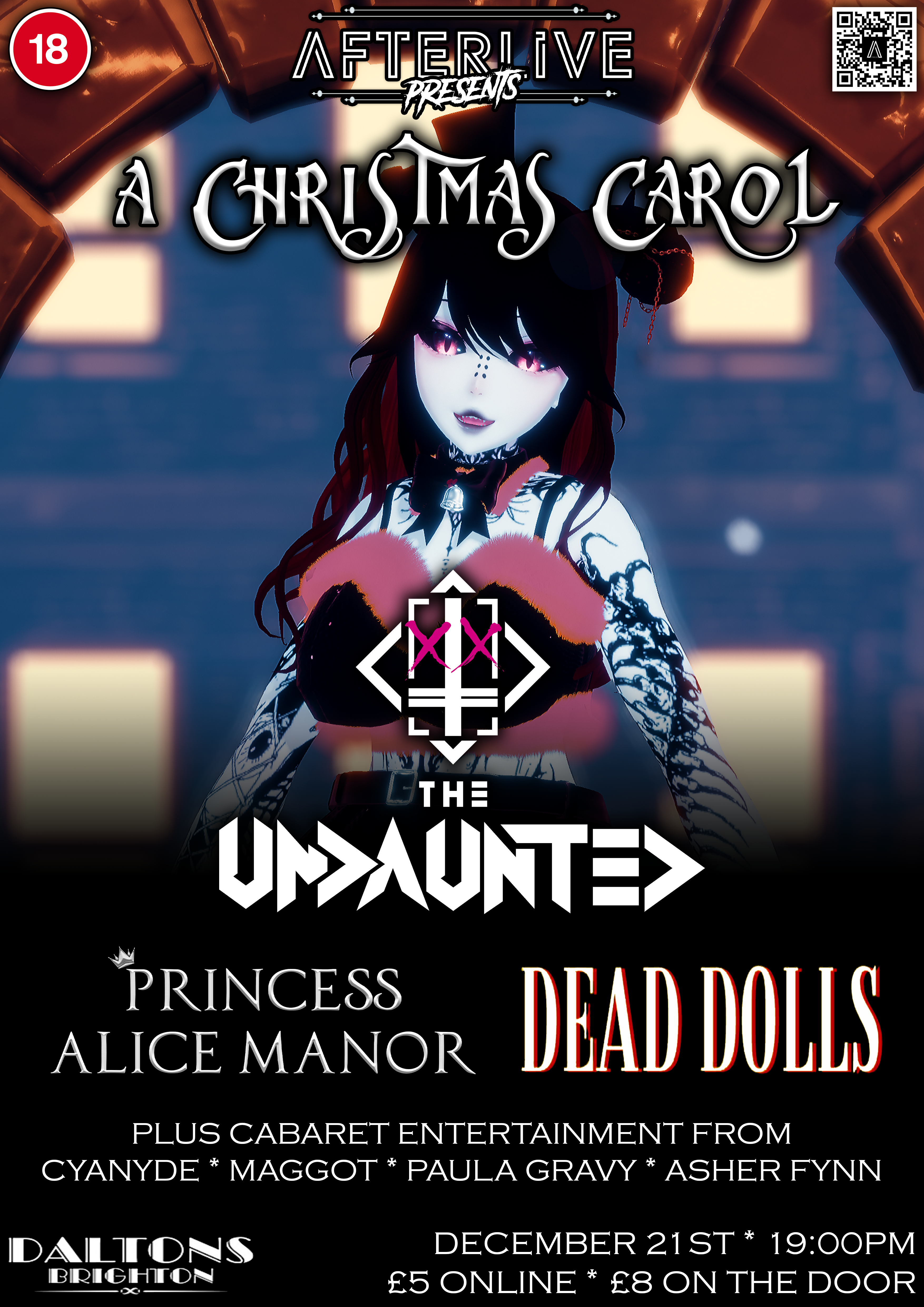 AFTERLIVE PRESENTS: A Christmas Carol With The Undaunted, Princess Alice Manor & More!