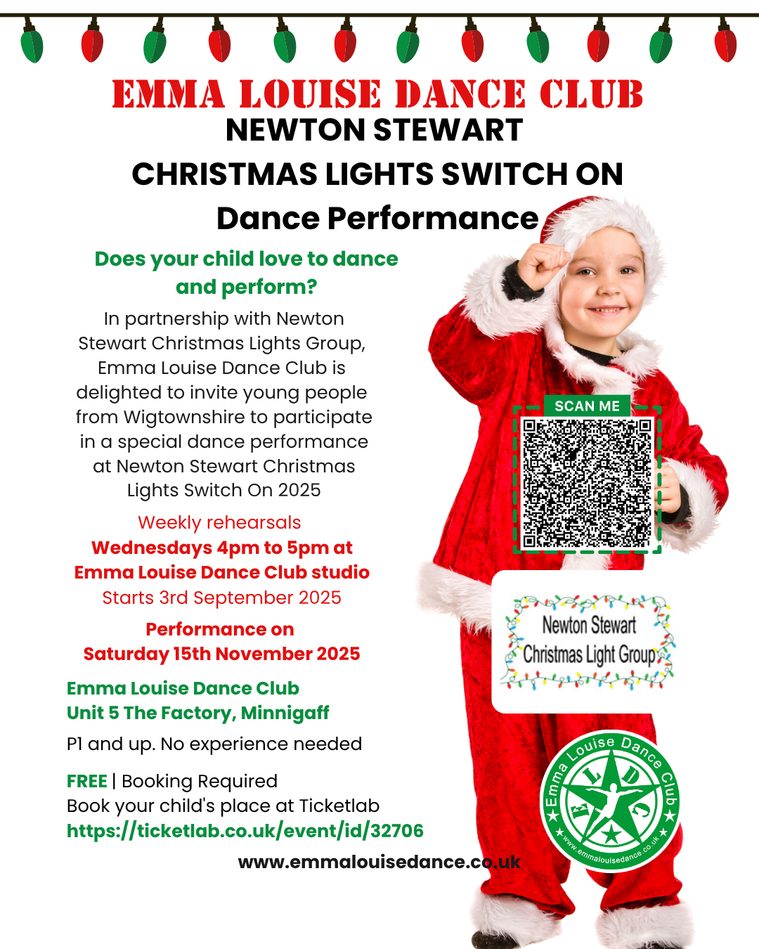 Newton Stewart Christmas Lights Performance