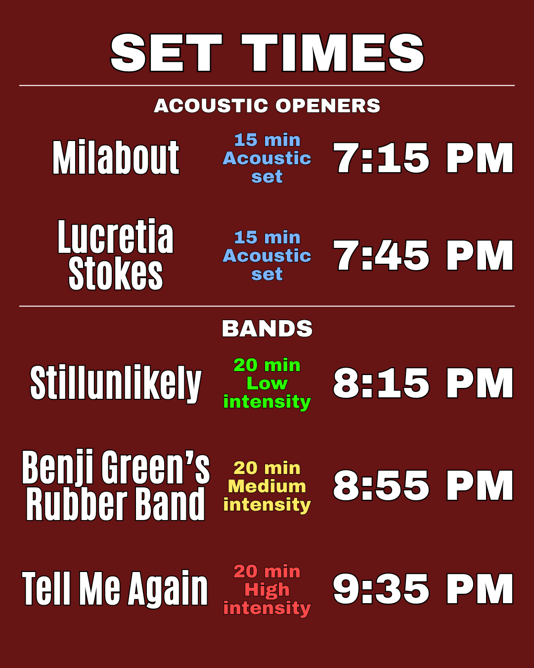 Sensory friendly gig at Waterbear Venue